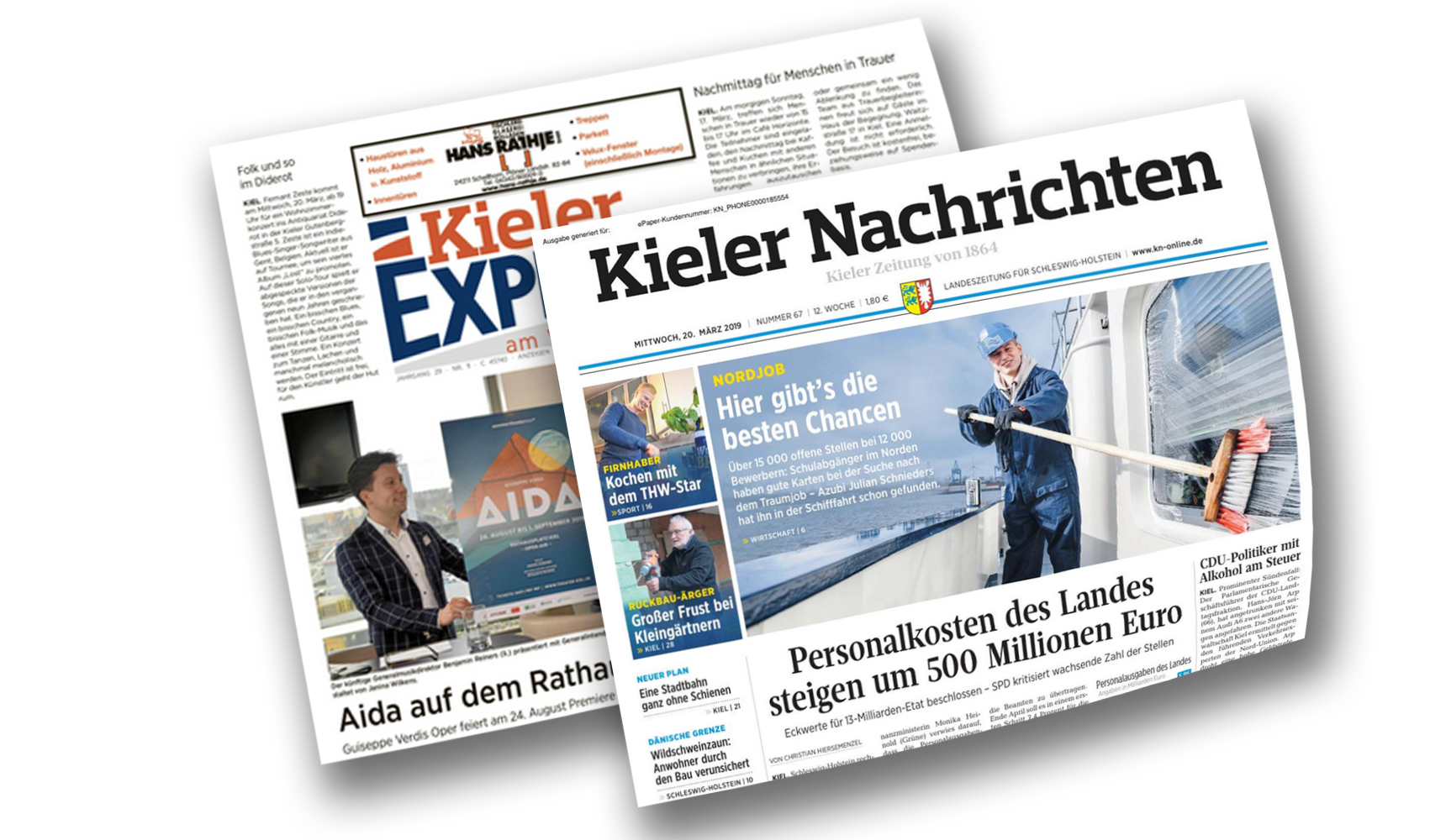 Kieler Express + Kieler Nachrichten - In Kombination