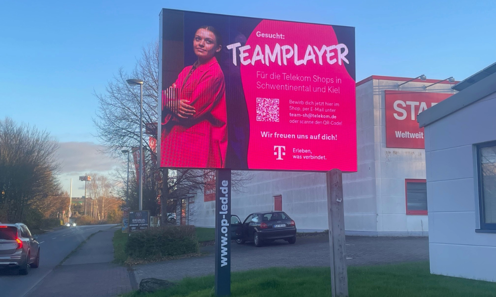 LED Werbung - Ostseepark - Richtung Ostseepark