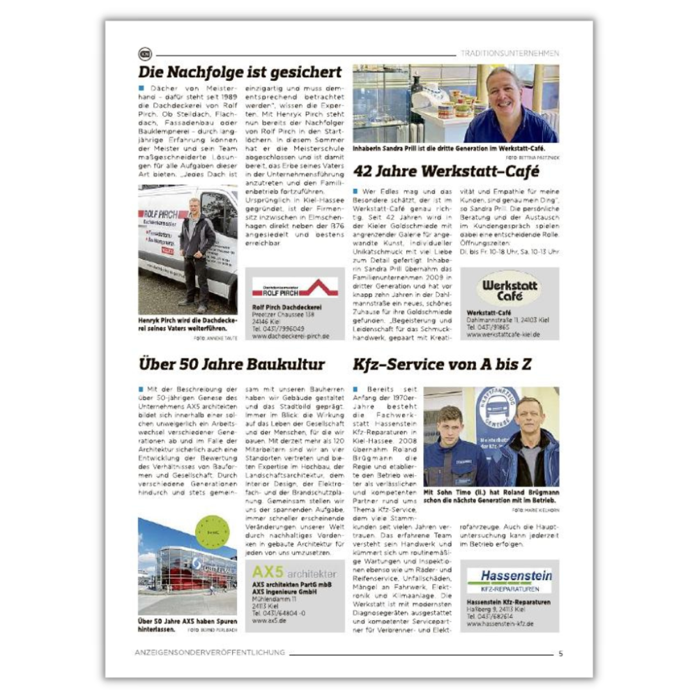 Zeitungsbeilage - Traditionsunternehmen - Seite3